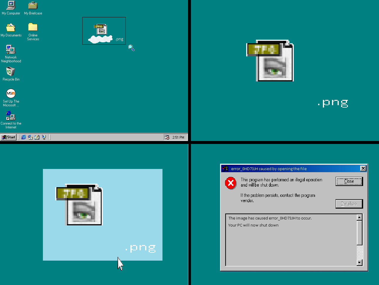 Image Error Windows 98 Blank Meme Template