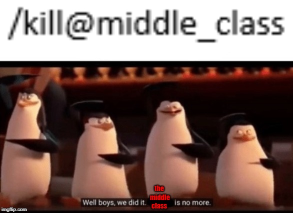 finally | the middle class | image tagged in memes,well boys we did it | made w/ Imgflip meme maker