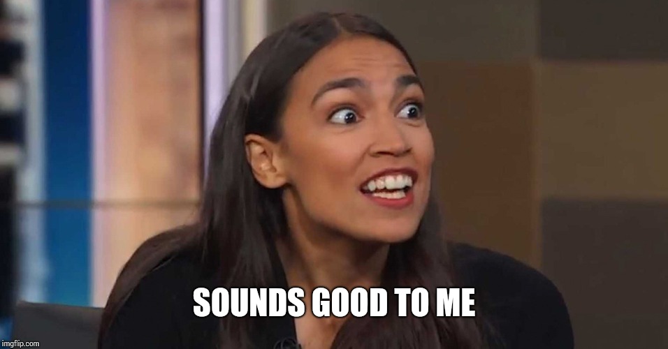 Lizard Woman AOC | SOUNDS GOOD TO ME | image tagged in lizard woman aoc | made w/ Imgflip meme maker