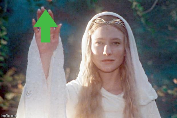 Galadriel Waving | image tagged in galadriel waving | made w/ Imgflip meme maker