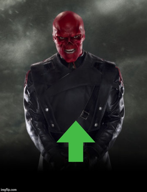 Red skull | image tagged in red skull | made w/ Imgflip meme maker