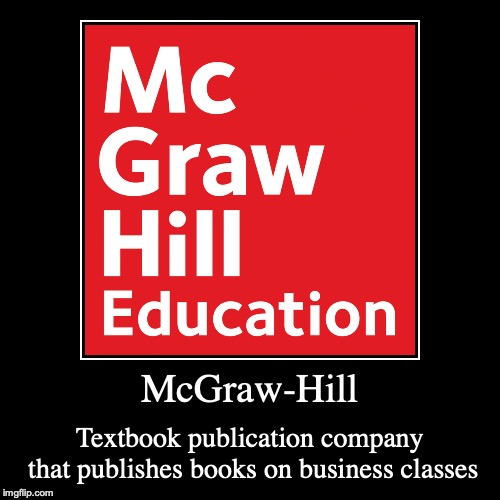 McGraw-Hill | image tagged in demotivationals,mcgraw-hill,textbook,college,education | made w/ Imgflip demotivational maker
