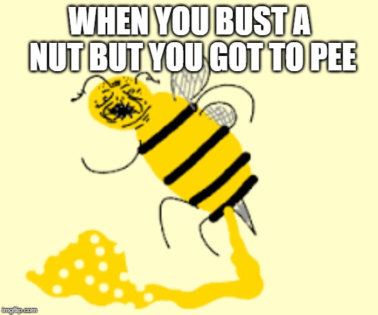 WHEN YOU BUST A NUT BUT YOU GOT TO PEE | image tagged in funny,dank,memes,dank memes | made w/ Imgflip meme maker