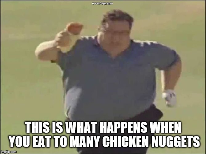 Chicken Nuggets | THIS IS WHAT HAPPENS WHEN YOU EAT TO MANY CHICKEN NUGGETS | image tagged in chicken nuggets | made w/ Imgflip meme maker