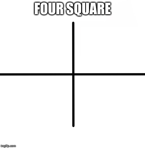 Blank Starter Pack | FOUR SQUARE | image tagged in memes,blank starter pack | made w/ Imgflip meme maker