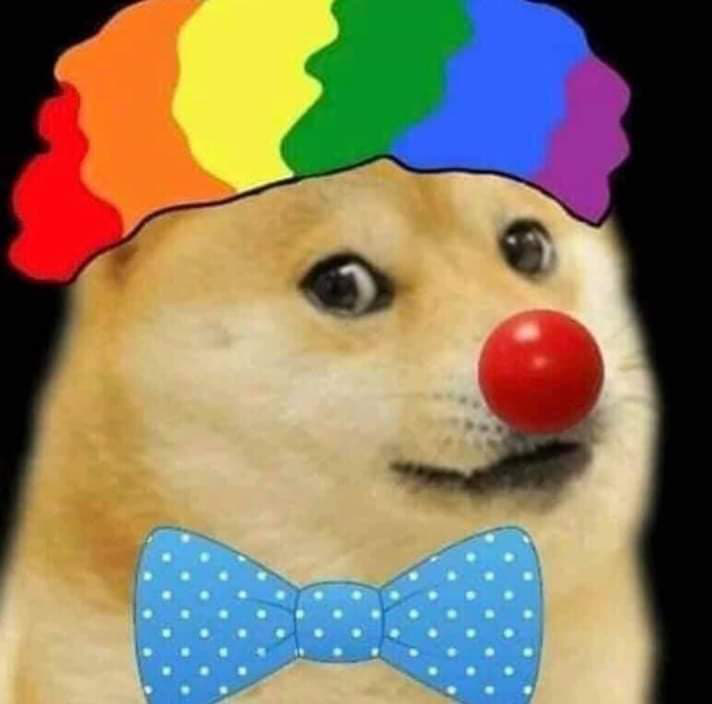 High Quality Clown doge Blank Meme Template