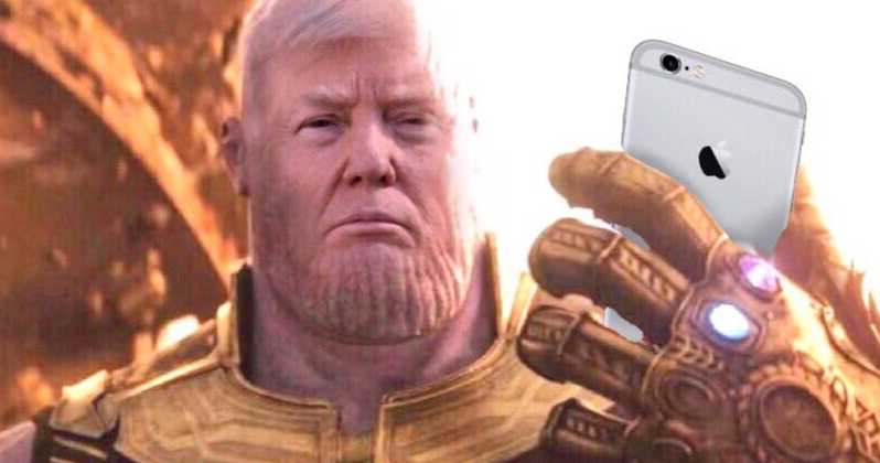 High Quality thanos trump Blank Meme Template