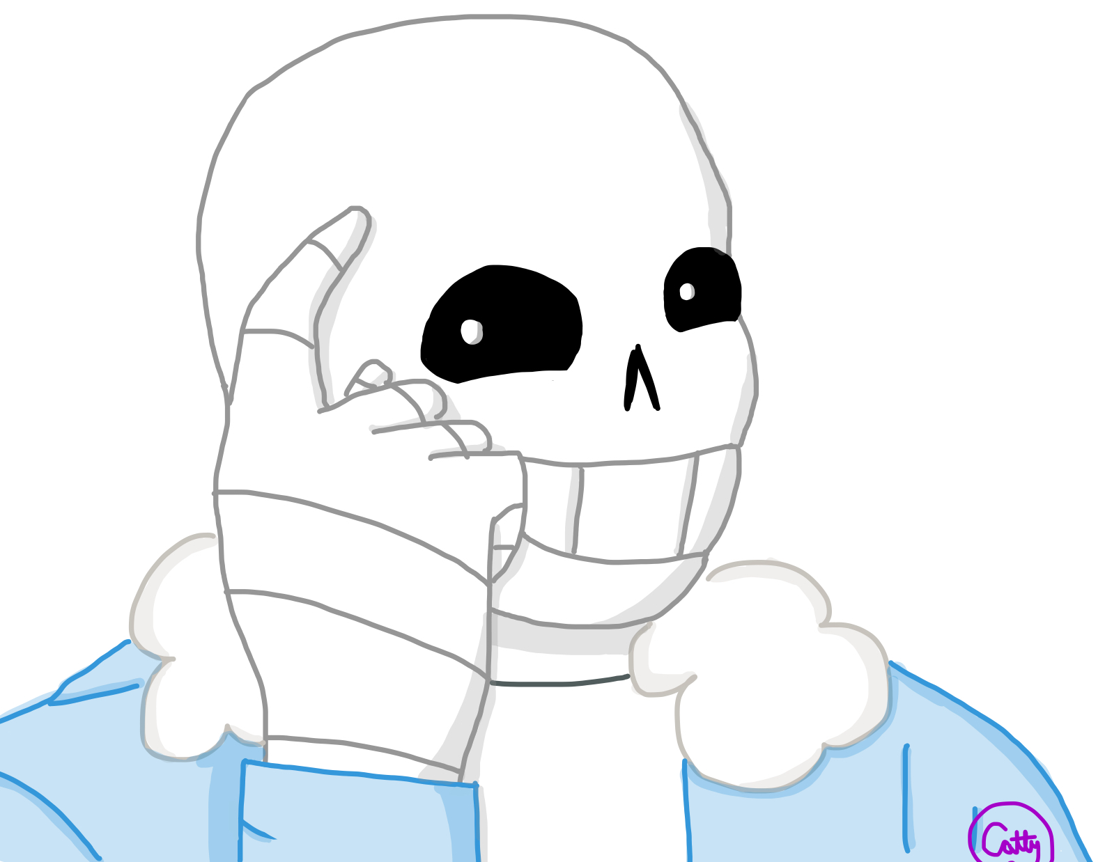 High Quality It’s Sans, Think About It Blank Meme Template