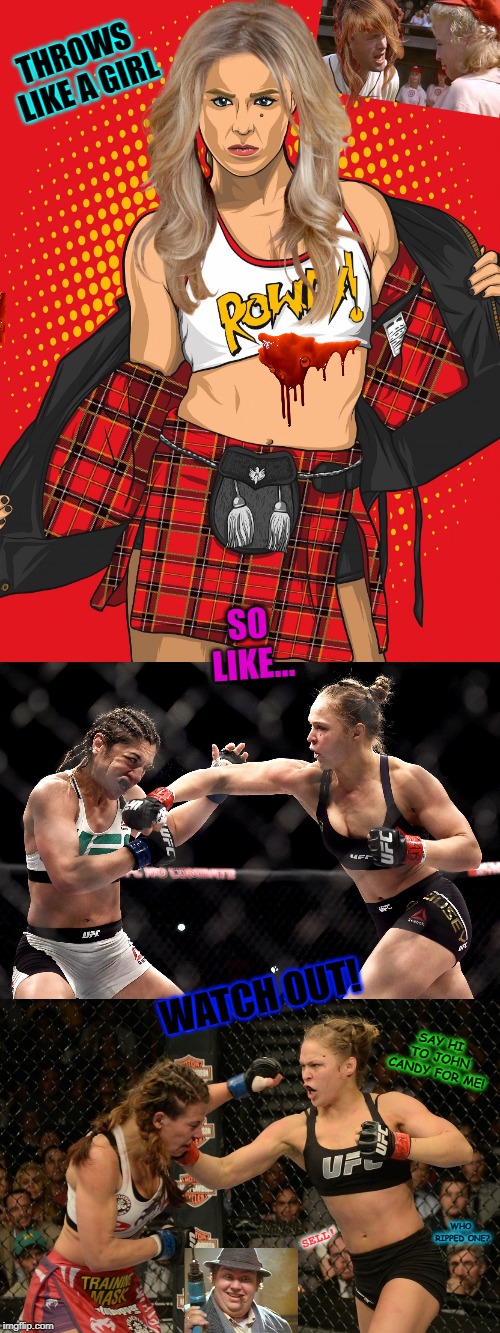 Image tagged in throws like a girl so likewatch out Imgflip