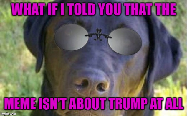 WHAT IF I TOLD YOU THAT THE MEME ISN'T ABOUT TRUMP AT ALL | made w/ Imgflip meme maker