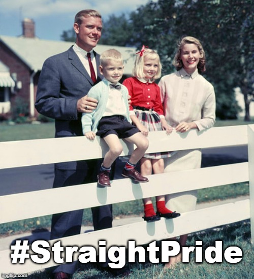 Straight Pride #StraightPride | #StraightPride | image tagged in straight,pride,white family,alt right | made w/ Imgflip meme maker