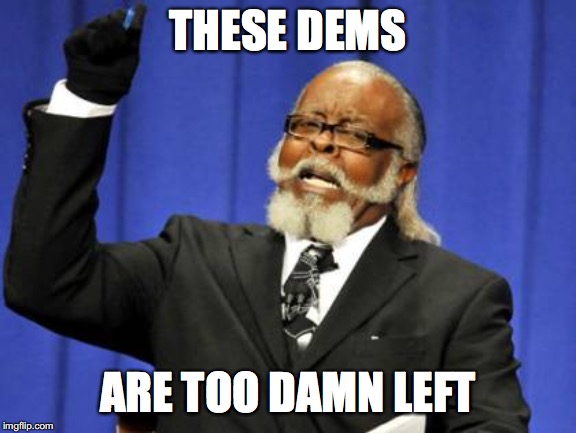 Too Damn High | THESE DEMS; ARE TOO DAMN LEFT | image tagged in memes,too damn high | made w/ Imgflip meme maker