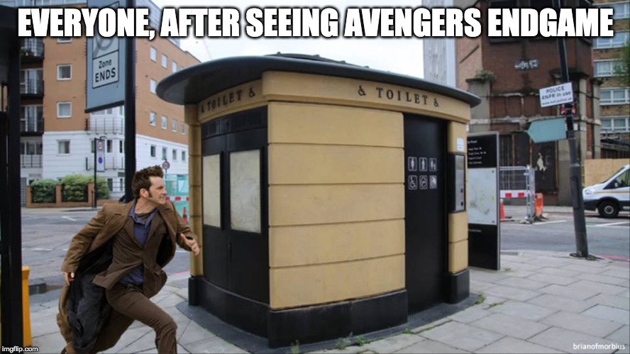 Doctor Loo | EVERYONE, AFTER SEEING AVENGERS ENDGAME | image tagged in doctor loo | made w/ Imgflip meme maker