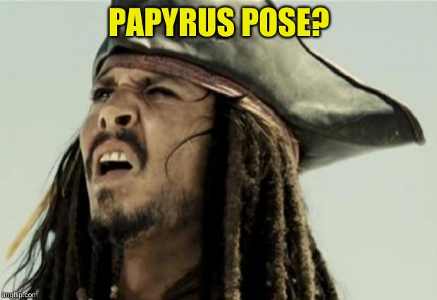 confused dafuq jack sparrow what | PAPYRUS POSE? | image tagged in confused dafuq jack sparrow what | made w/ Imgflip meme maker