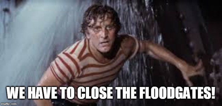 WE HAVE TO CLOSE THE FLOODGATES! | made w/ Imgflip meme maker