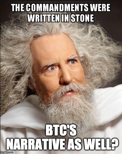 BTC'S NARRATIVE AS WELL? | made w/ Imgflip meme maker