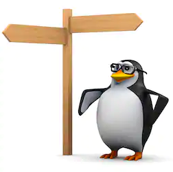 High Quality Confused Penguin Blank Meme Template
