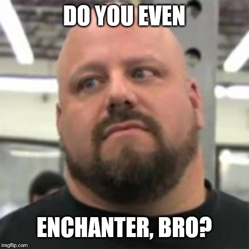 Do You Even Lift | DO YOU EVEN; ENCHANTER, BRO? | image tagged in do you even lift | made w/ Imgflip meme maker