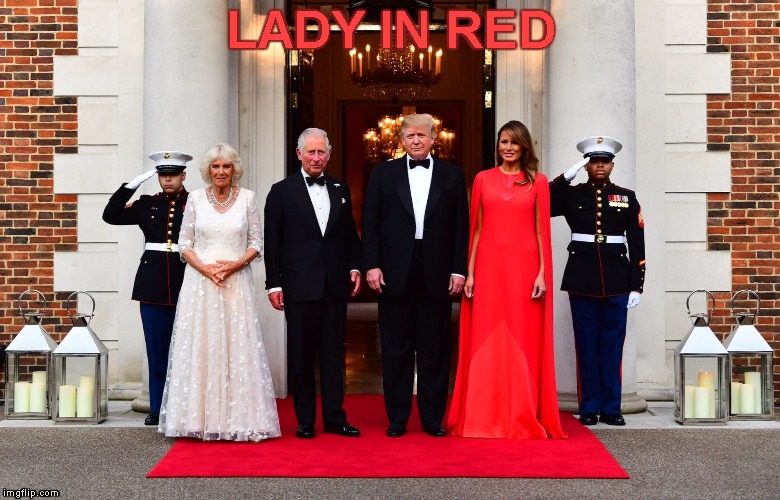 Stunning First Lady | LADY IN RED | image tagged in memes,melania trump,flotus | made w/ Imgflip meme maker