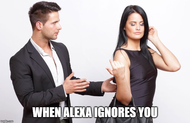 When Alexa ignores you | WHEN ALEXA IGNORES YOU | image tagged in alexa,alexa do x,women,i don't need no man,personal assistant,computers | made w/ Imgflip meme maker