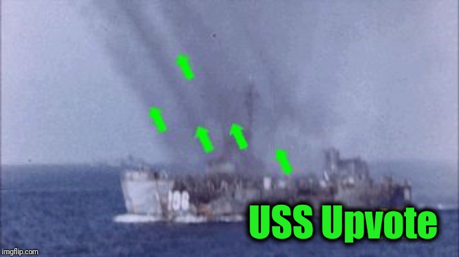 USS Upvote | image tagged in upvote | made w/ Imgflip meme maker