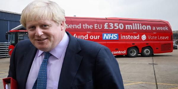 Boris Brexit bus Blank Meme Template