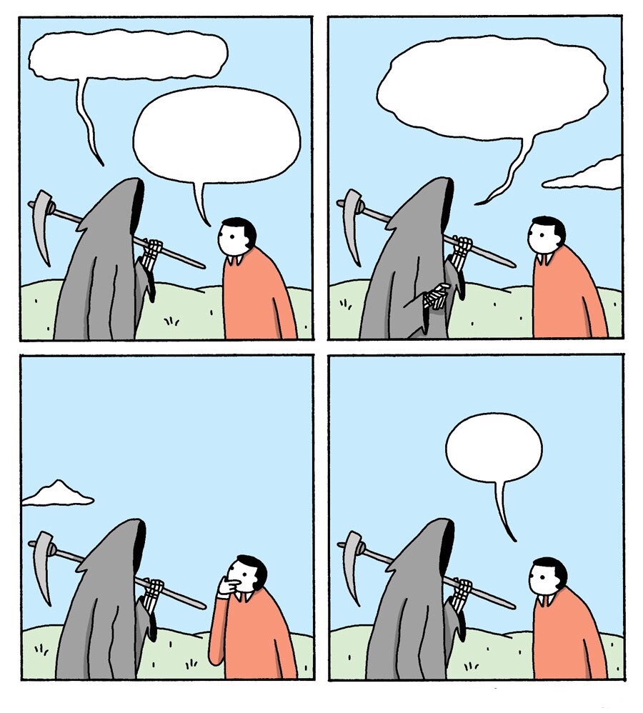 convo with death Blank Meme Template