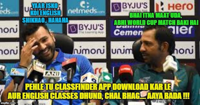 sarfaraz ka funny interview with Rohit | image tagged in funny | made w/ Imgflip meme maker