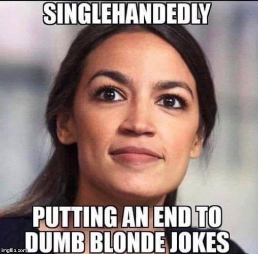 Man is she ever dumb | image tagged in aoc | made w/ Imgflip meme maker