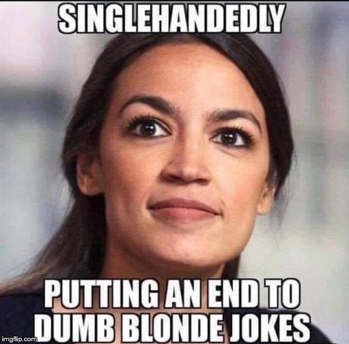 Must have blond roots | image tagged in aoc,alexandria ocasio-cortez,dumb | made w/ Imgflip meme maker