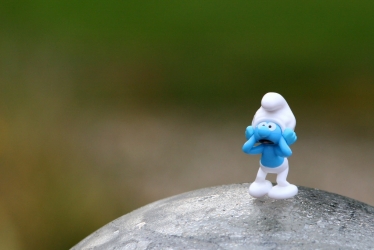 Scaredy Smurf Blank Meme Template