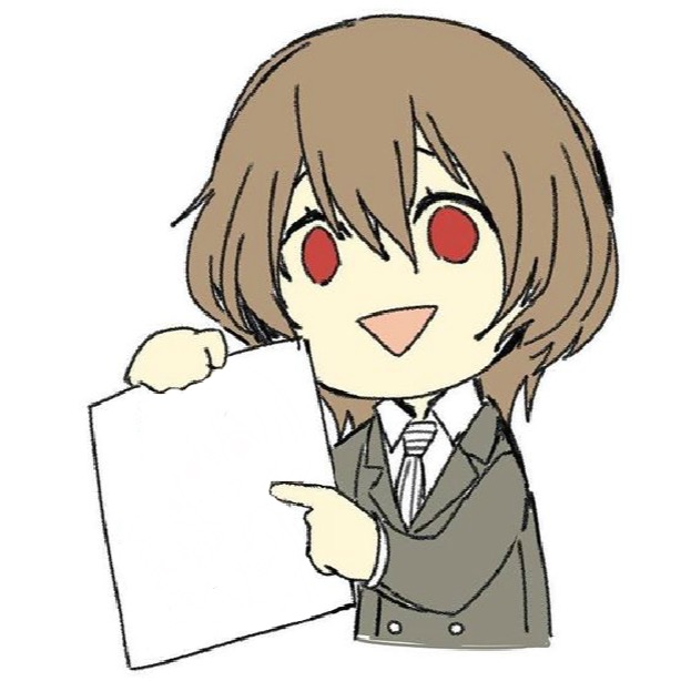 Akechi Points at Piece of Paper Blank Meme Template