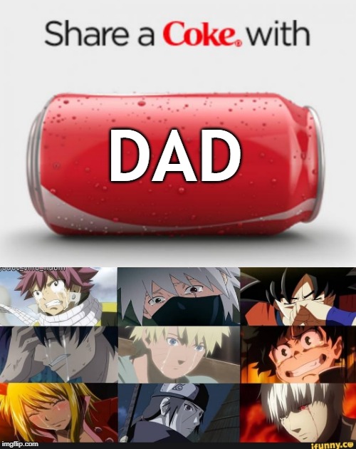 DAD | image tagged in coke can,dad | made w/ Imgflip meme maker