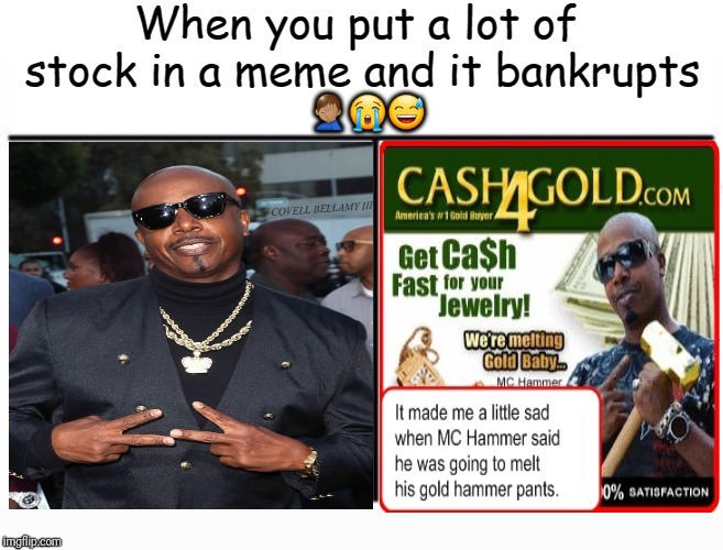 Meme Stock Bankruptcy | 🤦🏽‍♂️😭😅 | image tagged in meme stock bankruptcy | made w/ Imgflip meme maker