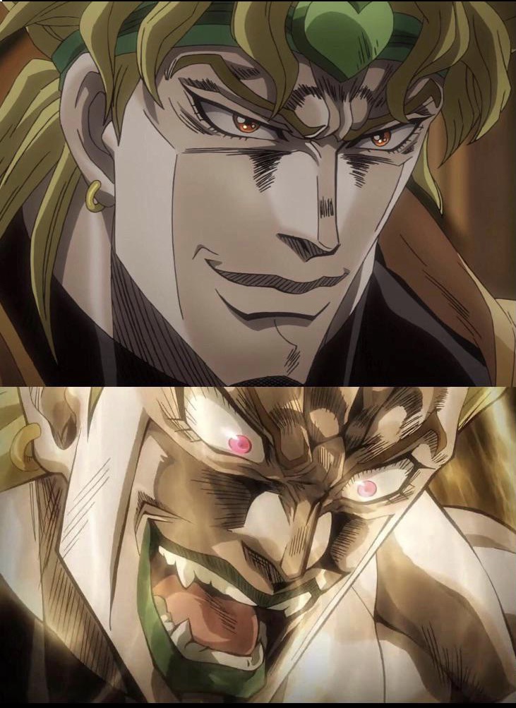 High Quality Happy DIO &Very happy DIO Blank Meme Template