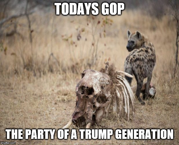 Todays gop | TODAYS GOP; THE PARTY OF A TRUMP GENERATION | image tagged in gop,jackels,trump | made w/ Imgflip meme maker