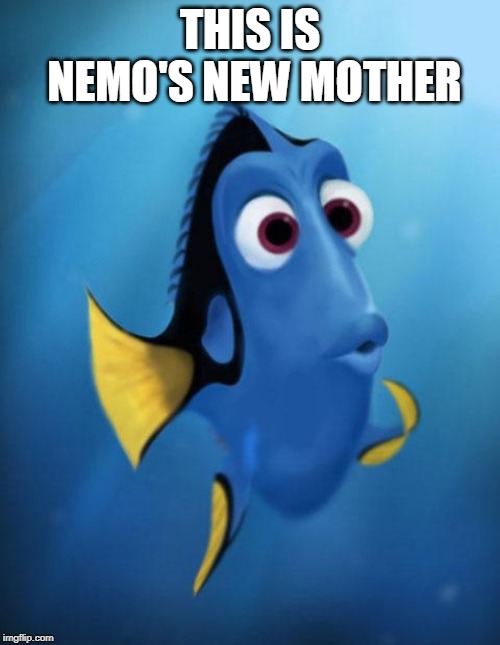 Dory | THIS IS NEMO'S NEW MOTHER | image tagged in dory | made w/ Imgflip meme maker