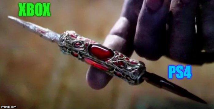 Thanos Perfectly Balanced | XBOX; PS4 | image tagged in thanos perfectly balanced | made w/ Imgflip meme maker