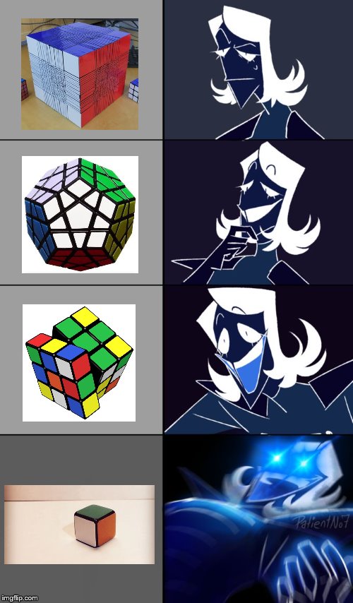 i recreated that rubik cube meme i found somewhere. | image tagged in rouxls kaard | made w/ Imgflip meme maker