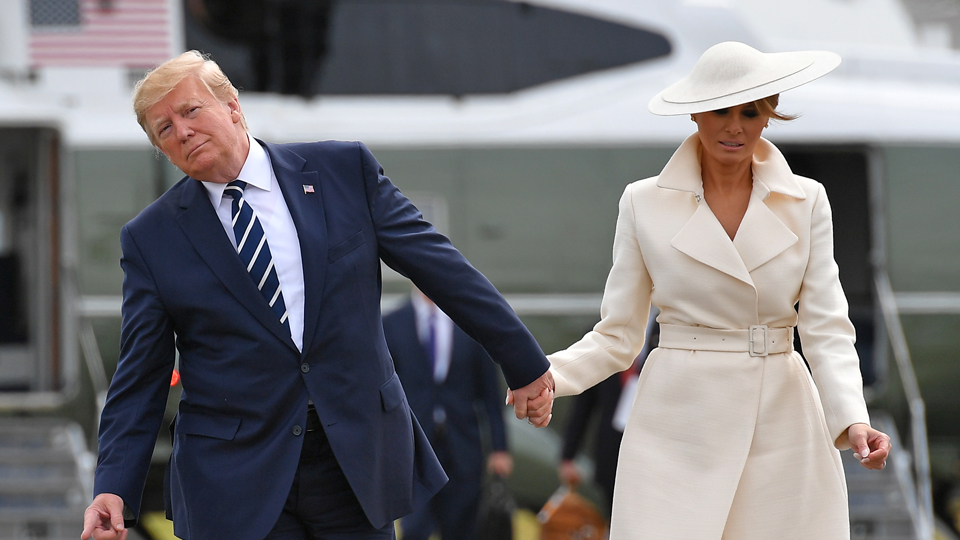 Trump and Melania Blank Meme Template