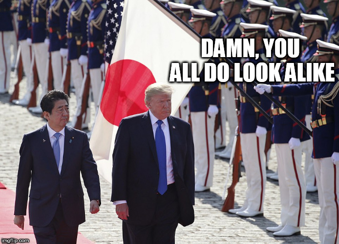 japan | DAMN, YOU ALL DO LOOK ALIKE | image tagged in japan | made w/ Imgflip meme maker