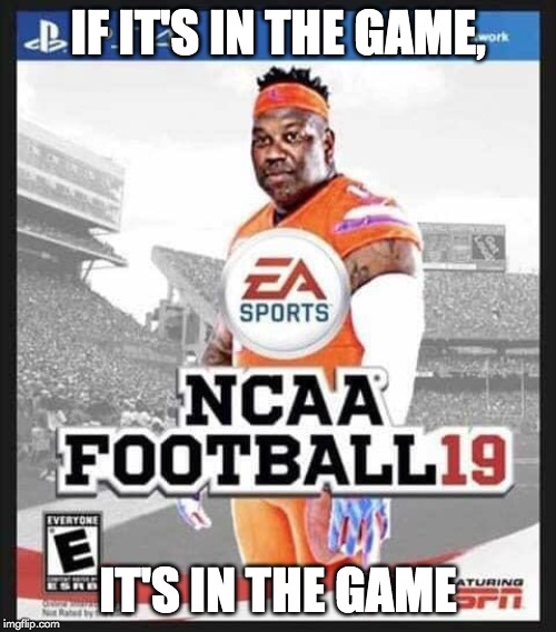IF IT'S IN THE GAME, IT'S IN THE GAME | image tagged in gators,florida | made w/ Imgflip meme maker