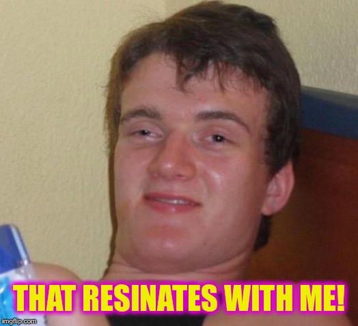 10 Guy Meme | THAT RESINATES WITH ME! | image tagged in memes,10 guy | made w/ Imgflip meme maker