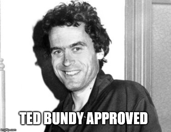 Ted Bundy | TED BUNDY APPROVED | image tagged in ted bundy | made w/ Imgflip meme maker