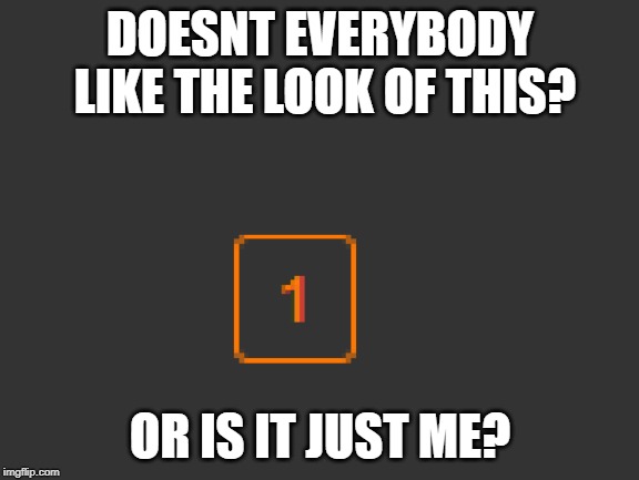 Dont you like it too? | DOESNT EVERYBODY LIKE THE LOOK OF THIS? OR IS IT JUST ME? | image tagged in memes,funny,looks,orange,notifications | made w/ Imgflip meme maker