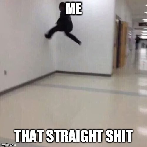 Floor is lava | ME; THAT STRAIGHT SHIT | image tagged in floor is lava | made w/ Imgflip meme maker