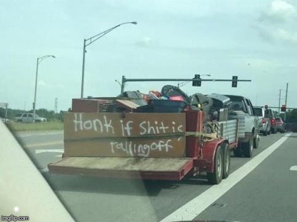 Anti-Tailgating Device | . | image tagged in honk honk | made w/ Imgflip meme maker