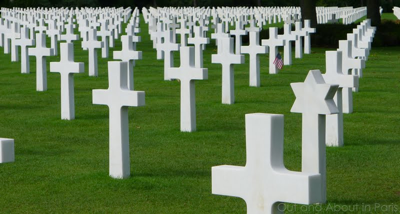 Normandy American Cemetery near Omaha Beach Blank Meme Template