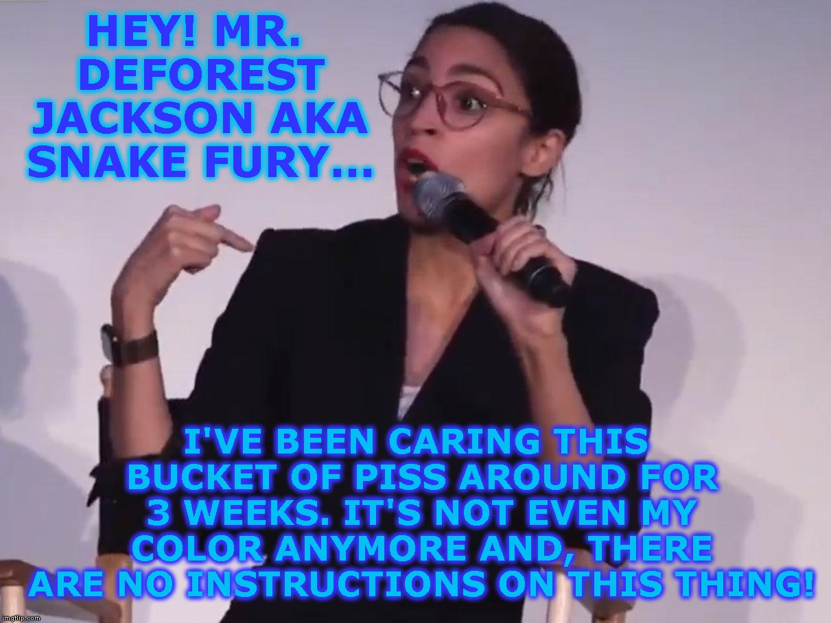 HEY! MR. DEFOREST JACKSON AKA SNAKE FURY... I'VE BEEN CARING THIS BUCKET OF PISS AROUND FOR 3 WEEKS. IT'S NOT EVEN MY COLOR ANYMORE AND, THE | made w/ Imgflip meme maker