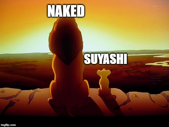 Lion King Meme | NAKED; SUYASHI | image tagged in memes,lion king | made w/ Imgflip meme maker